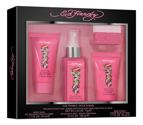 Fragancia De Perfume Para Mujeres Juego De Ed Hardy, Lotion