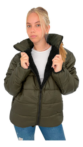 Customs Ba Camperas Mujer Parka Corderito Campera Invierno 