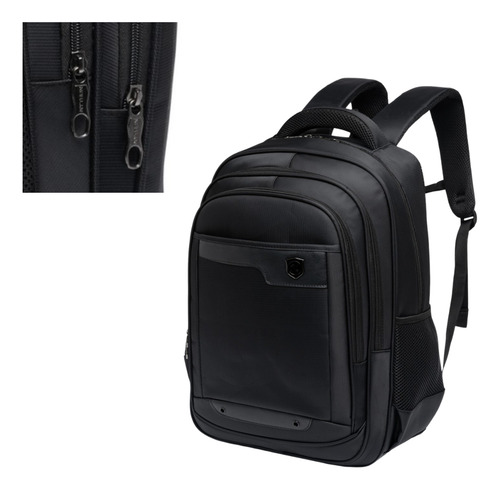 Mochila Executiva Nytron New York Preto Ny0026 C/cabo De Aço