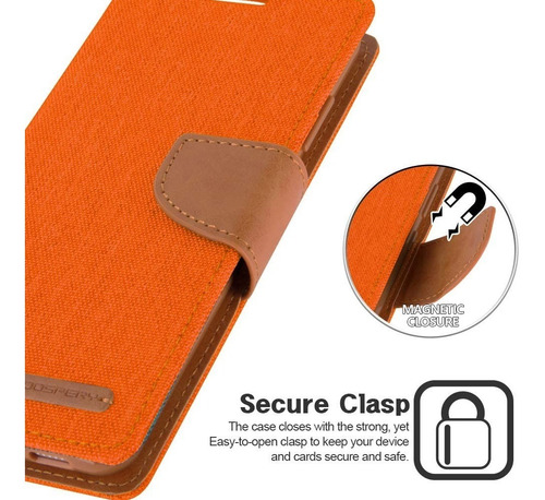 Imagen 7 de 7 de Funda Huawei Y6 2019 Mercury Goospery Canvas Diary