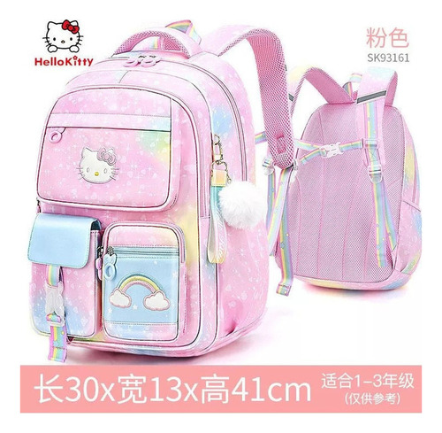 Mochila Escolar Primaria Para Mujer Hello Kitty One Two To S