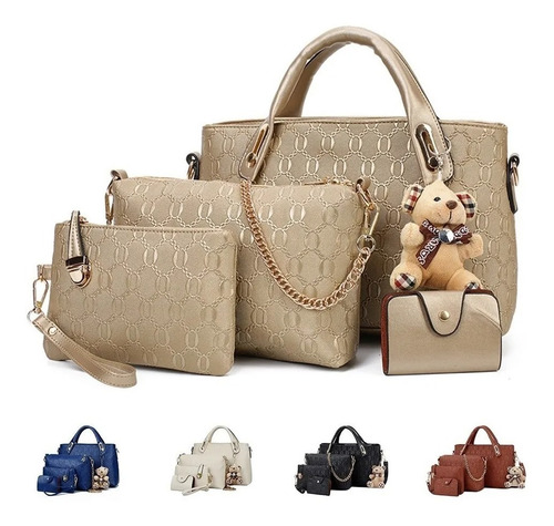 Imagen 9 de 10 de Juego De Bolsos Para Mujer Impermeable 4 Piezas