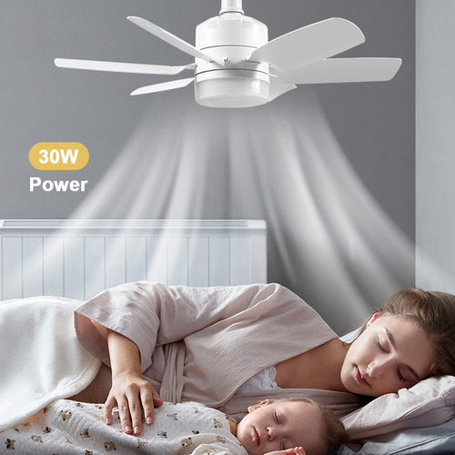 Lámpara De Ventilador De Techo Pequeña De 50 Cm, 3 Colores