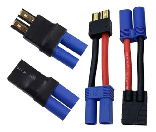 Jinoarc 2 Pares Ec5 A Trx Rc Adaptador De Batería