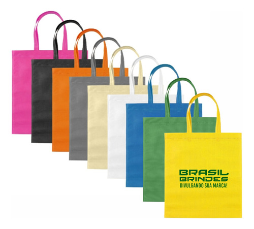 250 Bolsas Ecológicas Personalizadas Com Sua Logomarca