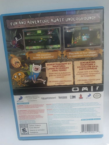 Adventure Time Explore The Dungeon Because Nintendo Wii U (Reacondicionado)