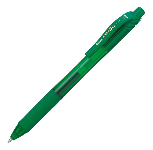 Caneta Retrátil Energel X 0.7mm Verde Pentel