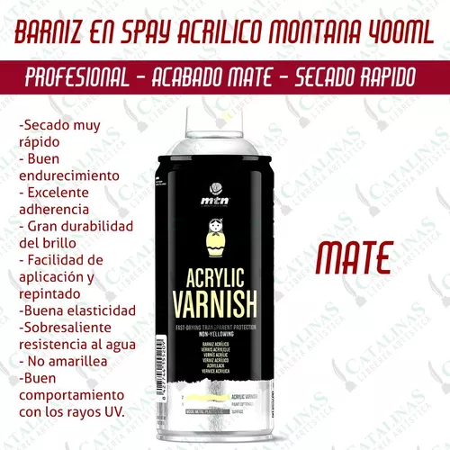 Barniz Acrílico · Transparente · MTN Pro · Spray 400ml