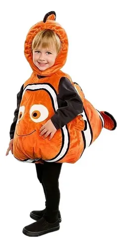 Disfraz De Nemo, Pequeño Pez Amarillo Con Capucha Para Bebé