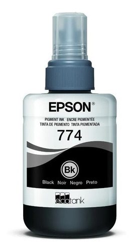 Imagen 1 de 3 de Botella Tinta Epson T774 Original Negro 140 Ml T774120