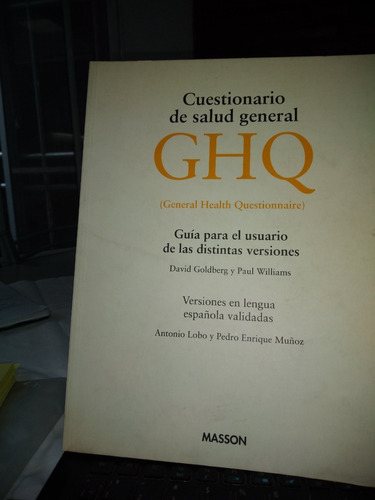 Cuestionario De Salud Mental Ghq Golberg Con Fichas