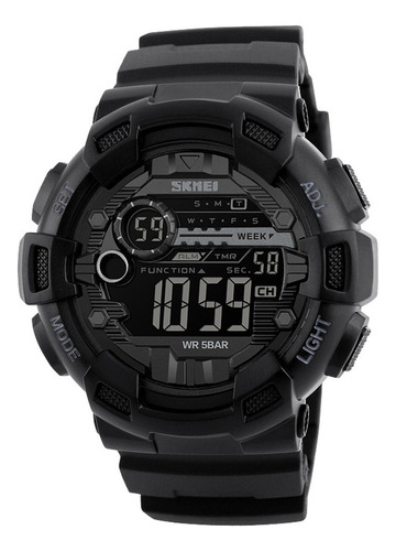 Reloj De Pulsera Digital Skmei 1243 Black Body Para Hombre