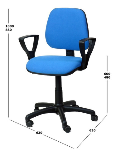 Silla Giratoria Escritorio Pc Basculante Oficina Regulable Color A Eleccion