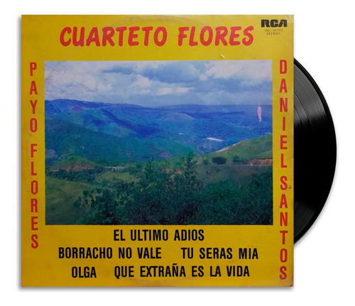 Cuarteto Flores, Payo Flores, Daniel Santos - Cuarteto - Lp