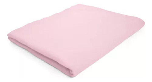 Lençol Infantil Com Elástico De Berço Padrão Americano Cor Rosa Desenho Do Tecido Liso
