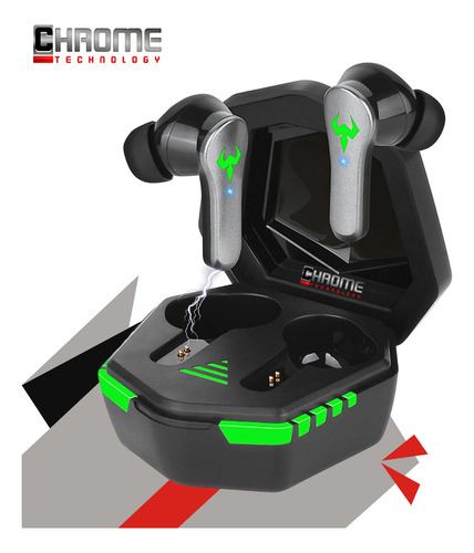 Fone Bluetooth 5.3 Stereo Gamer Sem Fios Led Compatível Samsung Xiaomi Motorola Android Ios Pro Esporte Academia Chrome Technology