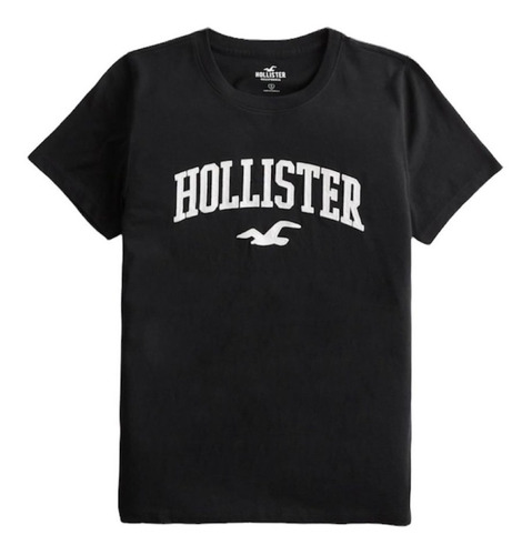 Remera Dama Hollister Estampada Redonda