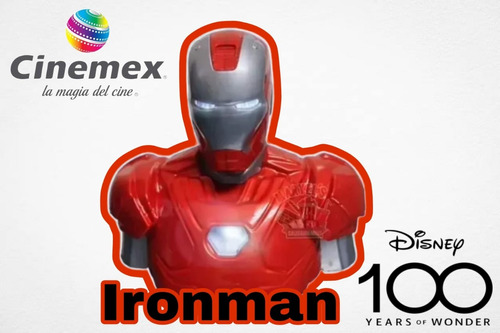 Ironman Palomera Contenedor Disney 100 Aniversario Cinemex