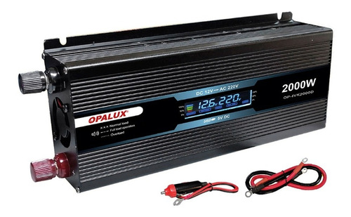Imagen 1 de 3 de Inversor 12vdc/220vac 2000w Op-ivk2000d Opalux/mihaba