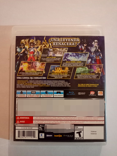 Los Caballeros Del Zodiaco Alma De Soldados Ps3 Impecable (Usado)