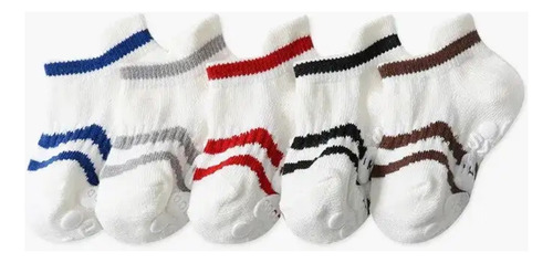 5 Pares De Calcetines Antiderrapantes Para Bebés Niños