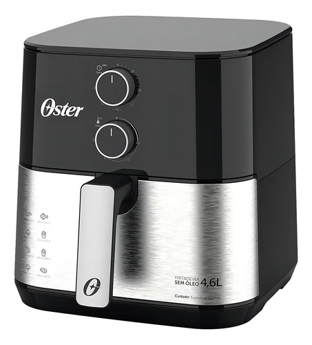 Fritadeira Elétrica Sem Óleo Ofrt520 Oster 4,6l Preta 127v