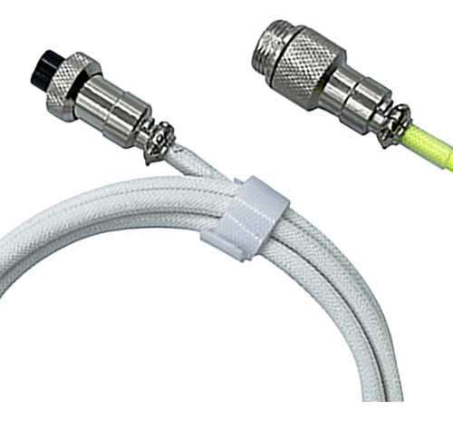 Cable En Espiral Usb A Tipo C Cable De Teclado Recto Verde