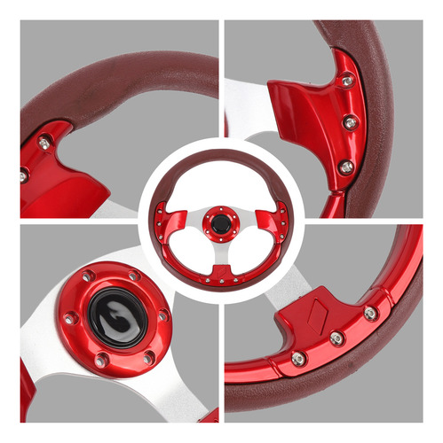 Volante Race Style De 13 Pulgadas, Universal, A Prueba De Go