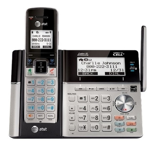 Sistema De 4 Teléfonos At&t - Tl96423 Dect 6.0 Ampliable