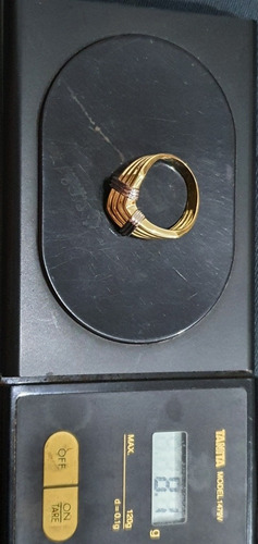 Anel Hstern H Stern Ouro Amarelo E Branco (Usado)