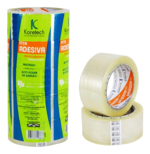 Fita Adesiva 45mmx 40 Koretch Kit Com 5