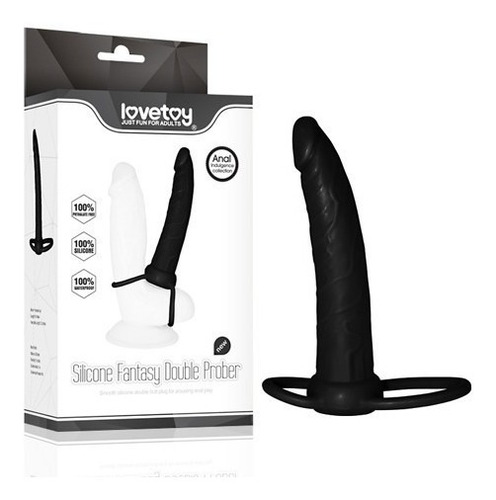 Imagen 4 de 4 de Dilatador 15cm Doble Penetración Silicone Fantansy Lovetoy