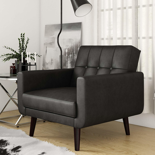 Dhp Nia Modern Silla Decorativa Sintetica Negra