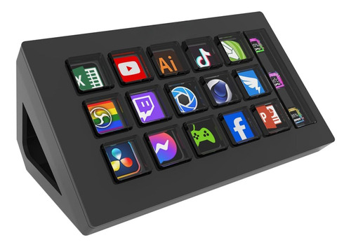 M Stream Deck, Teclado Lcd Visual Personalizado Con 15