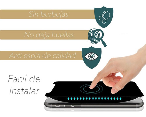 Vidrio Templado Antiespia Todos iPhone 6 7 8 X Xr Xs Plus