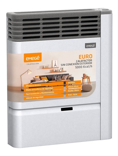 Imagen 1 de 5 de Calefactor Emege 5000 Calorias Ce3150st Sin Salida - Cuotas