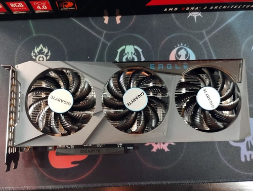 Placa De Vídeo Gigabyte Radeon Rx 6600 Eagle Amd, 8gb Gddr6 (Usado)