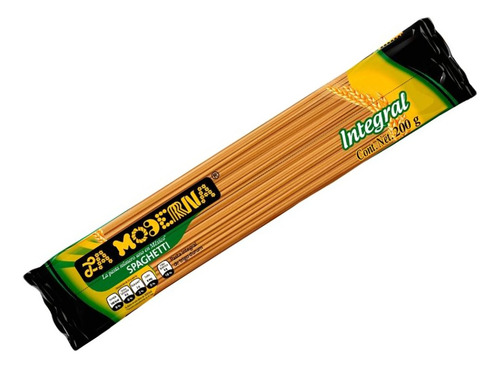 10 Pza Spaghetti La Moderna Integral 200 G