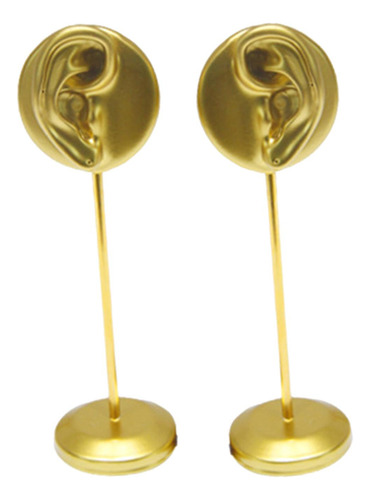 2 Uds Soporte De Resina Con Forma De Oreja Modelo De Dorado