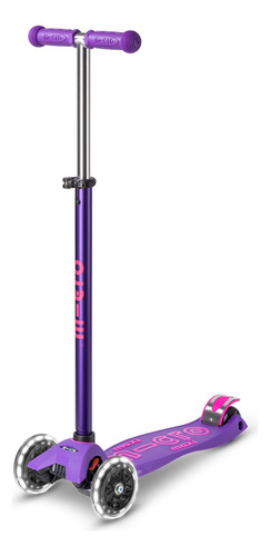 Patinete Led Verde Micro Maxi Deluxe