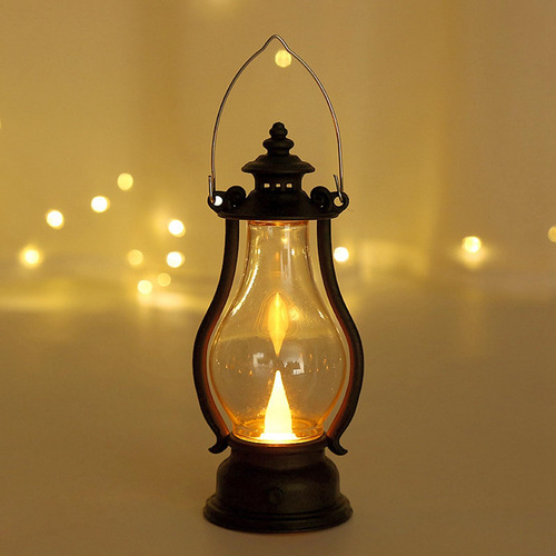 Lámpara De Aceite De Linterna Eléctrica Rústica, Lámpara