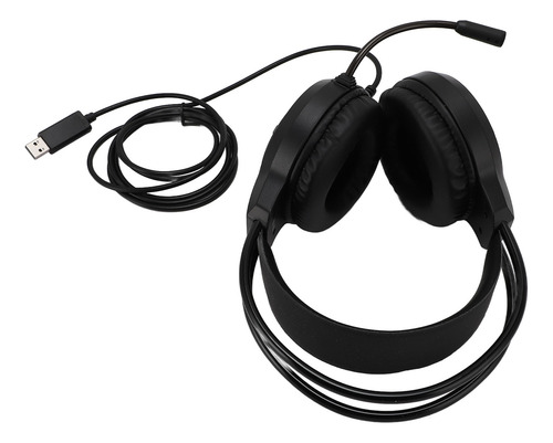 Microfone De Ouvido Usb Para Jogos Rgb Para Computador Com F
