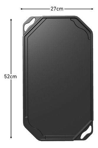Doble Quemador Imusa Delicia, con espesor de 3mm que permite un calentamiento homogéneo y es ideal para llevarlo al centro de la mesa, 8122400
