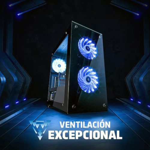 Game Factor Gabinete Csg550 Micro Atx 3 Vent Rgb Cristal