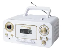 Comprar Reproductor De Cd Estéreo Portátil Con Bluetooth, Radio Estéreo Am\u002FFm Y Reproductor De Casete\u002Fgrabadora (oro blanco)