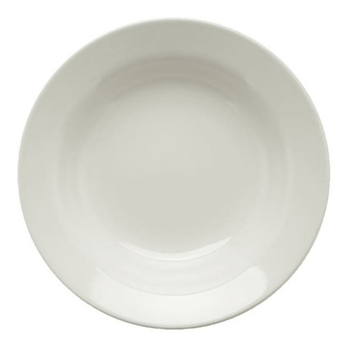 Plato Hondo Ceramica 22cm Blanco Donna Pettish Online Vc