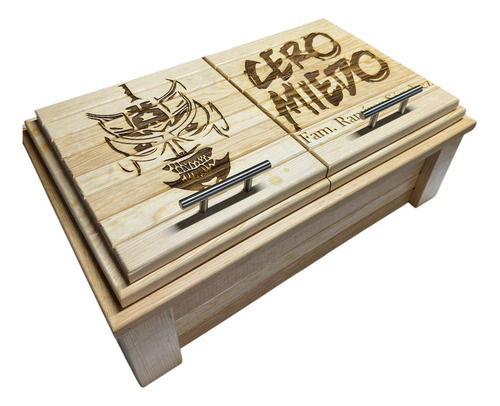 Hielera Termica Para Carne Grill Box 5 A 6 Kg 4 Insertos Marrón Claro