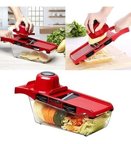 Imagen 3 de 10 de Mandolina Filoshark +cortador +rallador +verduras +pelapapas