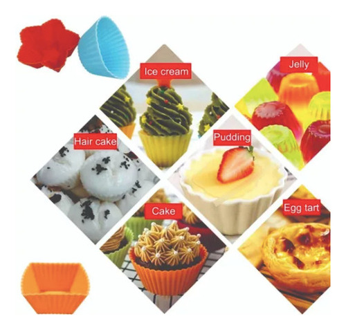 Pack De 6 Capacillos Individuales De Silicon Para Muffins