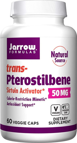 Pterostilbeno 50mg 60cap Jarrow - - Unidad a $3575